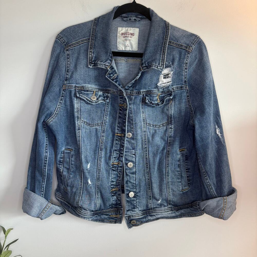 Vintage Y2K Mossimo Distressed Denim Jacket XL | Classic Street Style